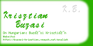 krisztian buzasi business card